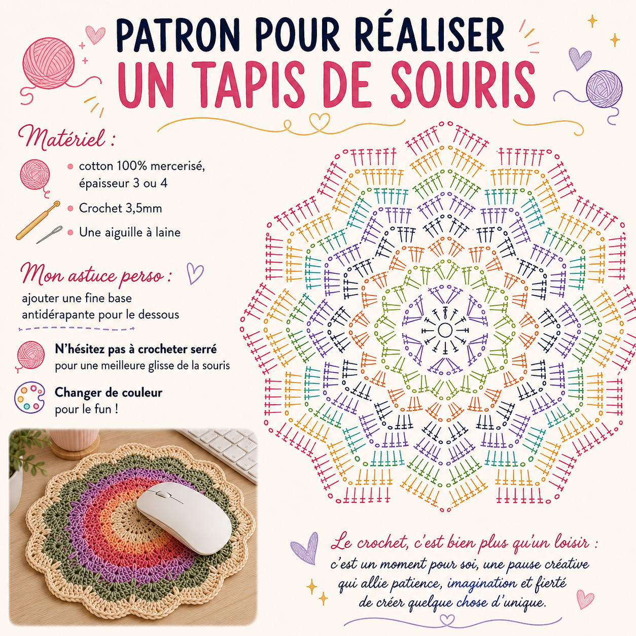 Tapis de souris , Crochet