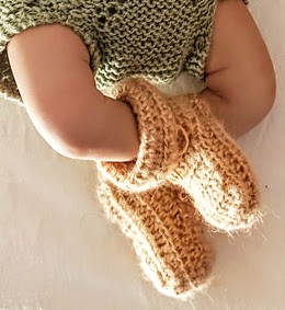 Chaussons bébé (crochet), vue 1