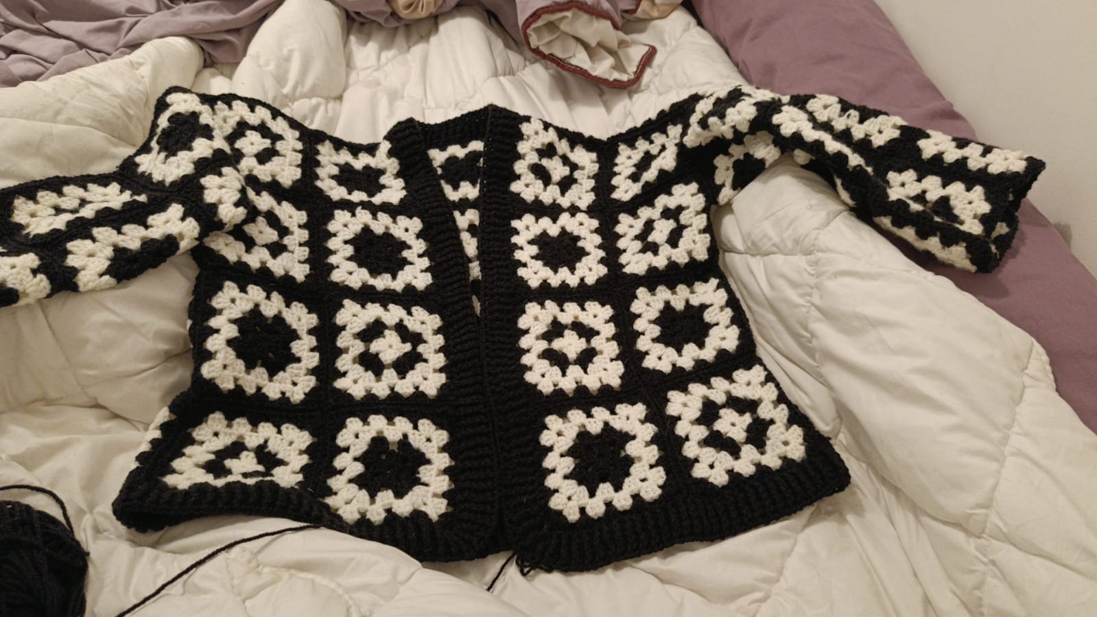 Pdf Patron Crochet Gilet Cardigan Granny Square - Tailles XS à 2XL - Tutoriel PD, vue 3