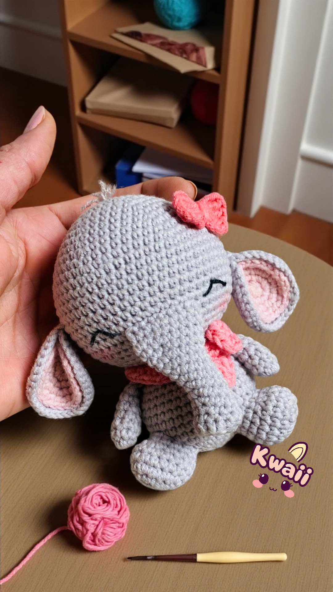 NINA, bébé éléphant (amigurumis), Crochet